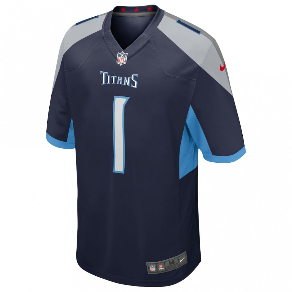 Cameron Ward Tennessee Titans Nike 2025 NFL Draft First Round Pick Alternate Game Jersey - Navy-GridironStore